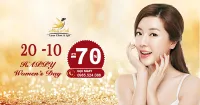 20/10 Ưu đãi sốc giảm đến 70% toàn bộ dịch vụ Minh Anh Laser Clinic & Spa